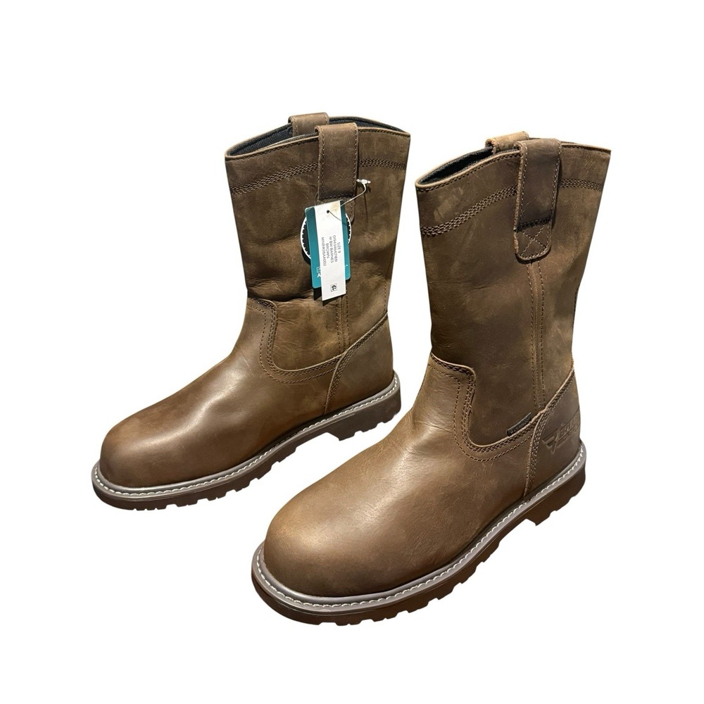 Men's Work Boot Size 14 Waterproof Leather Slip & Oil Resistant Steel Toe New